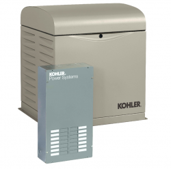 Kohler 12kW Single Phase Generator with 100A 12 Circuit Transfer Switch 12RESVL-100LC12