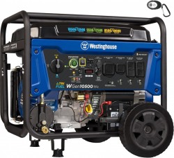 Westinghouse WGen10500TFc 13500 Watt Tri Fuel Remote Electric Start Portable Generator with CO Sensor