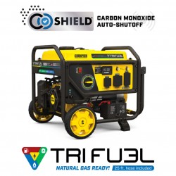 Champion Power Equipment 201223 4000 Watt Tri Fuel Portable Natural Gas Ready Generator with CO Shield