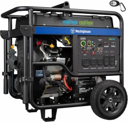 Westinghouse WGen14500DFc 18000 Watt Dual Fuel Remote Electric Start Portable Generator with CO Sensor