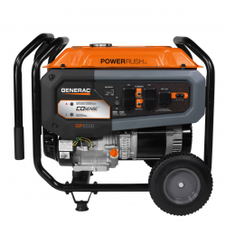 Generac 7713 GP6500E 6500 Watt Gas Powered Portable Generator with COsense