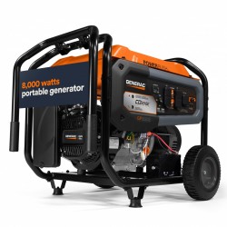 Generac 7715 GP8000E 8000 Watt Electric Start Portable Generator with COsense