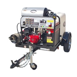 Simpson 4000 PSI 4.0 GPM Gas Powered Hot Water Pressure Washer Trailer with 4 Spray Tips