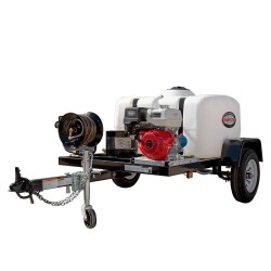 Simpson 4200 PSI 4.0 GPM Gas Powered Cold Water Pressure Washer Trailer with 5 Spray Tips